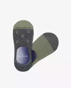 Набор мужских носков на мизинцах с изображением черепа Scalpers, мультиколор