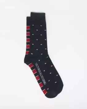 Набор мужских разноцветных носков с фантазийным принтом Victorio & Lucchino, многоцветный