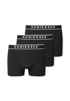 Набор мужских шорт, 3 шт., серия 95/5, пояс с логотипом, S-XXL SCHIESSER, черный