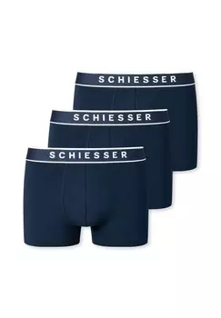 Набор мужских шорт, 3 шт., серия 95/5, пояс с логотипом, S-XXL SCHIESSER, темно-синий