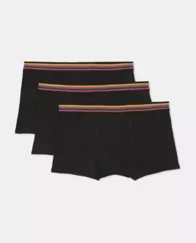 Набор мужских трусов-боксеров в полоску Paul Smith, черный