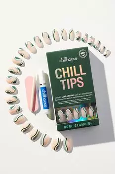 Набор накладных ногтей Chillhouse Chill Tips, зеленый
