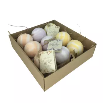 Набор: натуральные игристые бомбочки для ванны Green Garden, 9 шт/1 упаковка