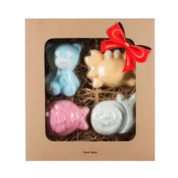 Набор: натуральные расслабляющие шарики для ванн для детей Green Garden, 4 шт/1 упаковка