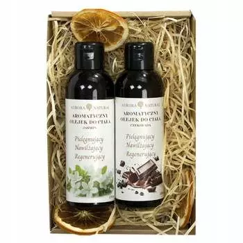 Набор натуральных масел для тела - жасминовый шоколад. Подарочная корзина Aurora