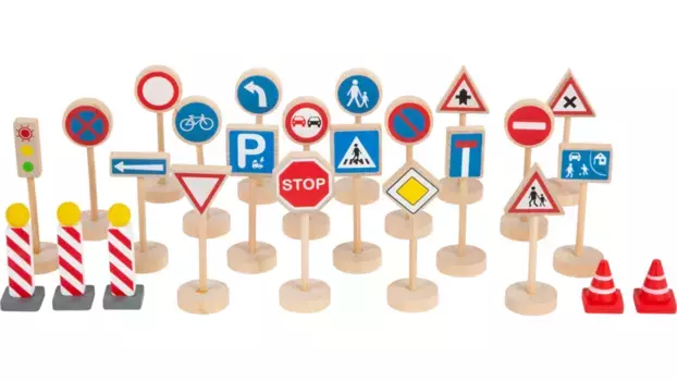 Набор небольших знаков пешеходного движения Small Foot