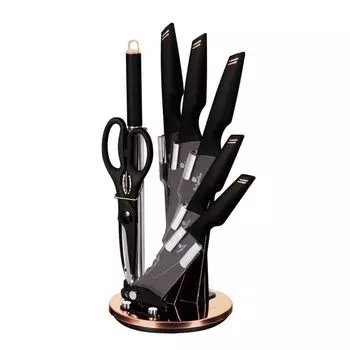 Набор ножей Berlinger Haus 8 элементов Black Rose Gold BH2692 BerlingerHaus, черный