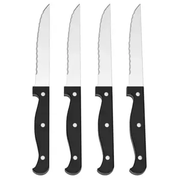 Набор ножей для стейка, черный, 22 см, 4 шт. SNITTA IKEA