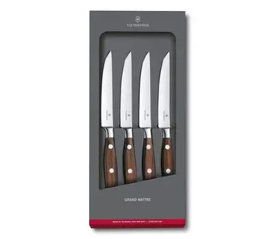 Набор ножей для стейка Victorinox Grand Matre, модифицированный клен, 4 предмета Victorinox Swiss Army