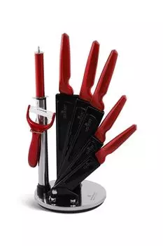 Набор ножей EDENBERG кухонный нож 360°, поварской нож, нож для хлеба, разделочный нож, точилка для ножей