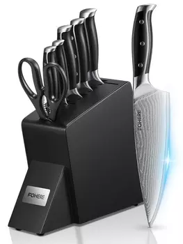 Набор ножей FOHERE 7 предметов, черный