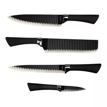 Набор ножей InnovaGoods Black Shark Swiss-Q Namiutsu (4 шт.)