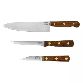 Набор ножей из нержавеющей стали Chicago Cutlery Walnut Tradition 3 шт, коричневый