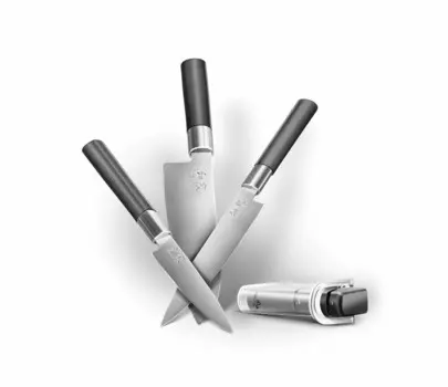 Набор ножей KAI Wasabi Black, 4 предмета, 67-W23