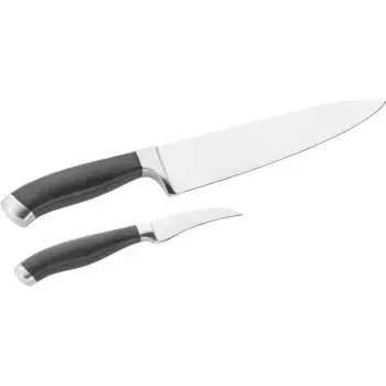 Набор ножей PINTINOX «Coltelli Professional», (набор, 2 шт.), (кухонный нож 15 см, нож для овощей 7,5 см), нержавеющая сталь, цвет edelstahlfarben/schwarz