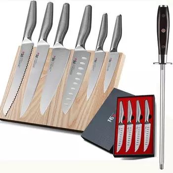 Набор ножей с заточкой Turwho Chef Santoku Chef