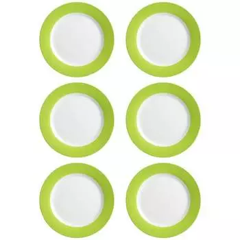 Набор обеденных тарелок doppio, 6 шт. Ritzenhoff, зеленый