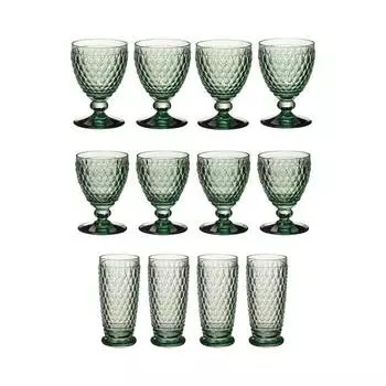 Набор очков boston colored 12 штук Villeroy & Boch, зеленый