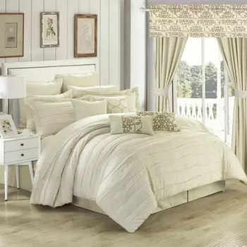 Набор одеял 2-в-1 с двусторонним принтом Hailee Chic Home, бежевый