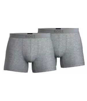 Набор однотонных боксеров Hugo Boss, 2 шт., серый