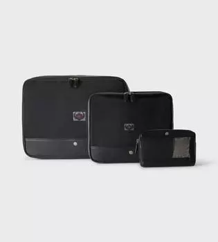 Набор органайзеров для чемодана с двойной молнией OSPREY LONDON, черный