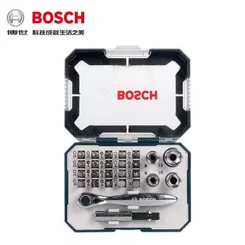 Набор отверток Bosch, 26 предметов, отвертка с храповым механизмом, электрическая насадка, маленькая мушка