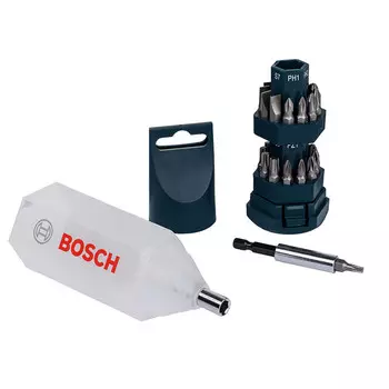 Набор отверток Bosch из 25 предметов «Маленький Торнадо» (набор из 25 предметов) из легированной стали