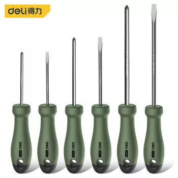 Набор отверток Deli National Home Series, 6 предметов, элегантный зеленый HT1006L