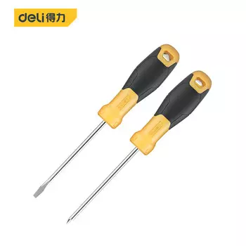 Набор отверток Deli с резиновой ручкой, крестообразная магнитная отвертка, набор из 2 предметов DL260002 400287