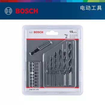 Набор отверток для металлообработки и деревообработки Bosch, многоцелевой набор сверл из 15 предметов, смешанный набор