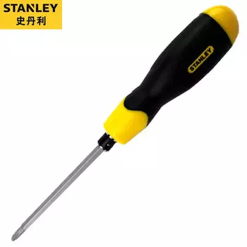 Набор отверток двойного назначения Stanley с пластиковой ручкой, двусторонние крестообразные #2/-6,0 100мм65-201-23