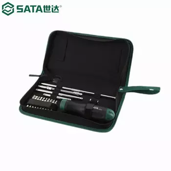 Набор отверток с храповым механизмом SATA, 26 предметов 09343