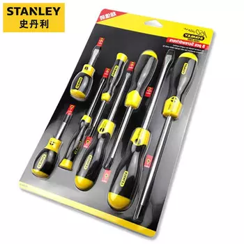 Набор отверток STANLEY из 8 предметов: крестовая отвертка с плоской головкой, отвертка в виде цветка сливы, инструмент для ремонта с сильным магнитным полем 92-004-23 1 комплект