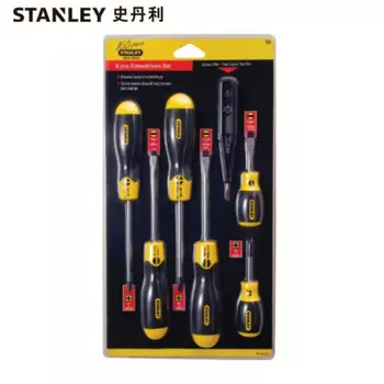Набор отверток Stanley с пластиковой ручкой, 6 предметов, 92-002-23