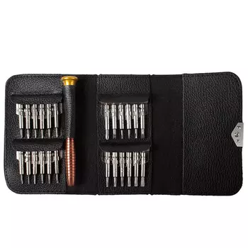 Набор отверток TOPFORZA SD-7508 Высокоточный многофункциональный портативный набор отверток 25-в-1 в виде бумажника, инструмент для ремонта и разборки очков для мобильных телефонов, компьютеров, часов