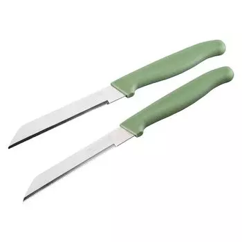 Набор овощных ножей Nirosta Elemental, 2 шт., очень тонкий срез, устойчивая, нескользящая ручка Fackelmann