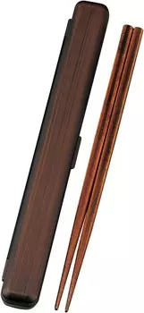 Набор палочек для еды Tatsumiya с росписью под дерево Lunch 23,0 Размер Tochigei: [Палочки для еды] Прибл. W23,9 D2,9 H1,5/[Палочки для еды] Прибл. 22,5 33378, Tochigrain