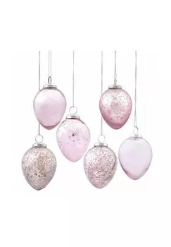 Набор пасхальных яиц из 6 штук Каталея розовые Loberon, розовый