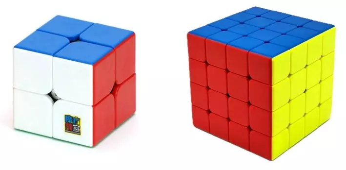 Набор пазлов-кубов Мою 2X2 4X4 MoYu