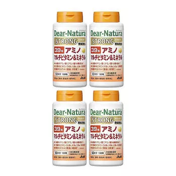 Набор пищевых добавок Dear Natura Strong 39 Amino, Multivitamin & Mineral, 4 предмета, 150x4 таблеток