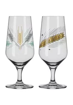 Набор пивных бокалов №5+№6, Andreas Preis 2022, подарочная упаковка Ritzenhoff, цвет Mehrfarbig