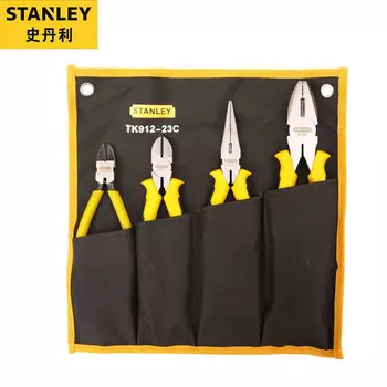 Набор плоскогубцев Stanley из 4 предметов, плоскогубцы, плоскогубцы, плоскогубцы, диагональные плоскогубцы, плоскогубцы для рта, набор TK912-23C по индивидуальному заказу