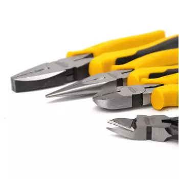 Набор плоскогубцев STANLEY из 4 предметов, плоскогубцы, острогубцы, диагональные плоскогубцы, клещи для слюны, набор для ремонта бытовых инструментов TK912-23C