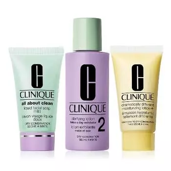 Набор по уходу за кожей Clinique Skin School Supplies (Type 2), 3 предмета