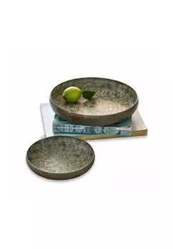 Набор подносов из 2 груш античная бронза Loberon, antikbronze