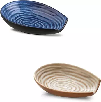 Набор подставок для ложек Hasense Brown и комплект подставок для синих ложек