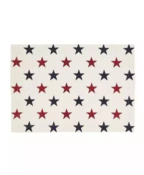 Набор подставок для столовых приборов Americana Stars, 4 шт., 14 x 20 дюймов Saro Lifestyle, красный
