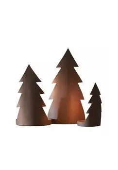 Набор подсвечников Ageville из 3-х коричневых Loberon, коричневый