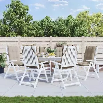 Набор подушек Ankonbej для высокой спинки из 6 шт. темно-серой оксфордской ткани