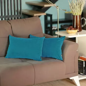 Набор подушек для поясницы HomeRoots, бирюзовый